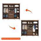 Guarda-roupa Casal Guarapari I 6 Pt 6 Gv Café