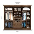 Guarda-roupa Casal Guarapari Ii 6 Pt 6 Gv Café