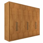 Guarda-roupa Casal Guarujá 6 Portas 6 Gavetas 100% Mdf Peroba