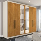 Guarda-roupa Casal Guarujá 6 Portas 6 Gavetas Com Espelho 100