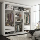 Guarda-roupa Casal Hamburgo 3 Portas 4 Gavetas Com Espelho Br