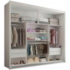 Guarda-roupa Casal Hamburgo 3 Portas 4 Gavetas Com Espelho Br