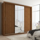 Guarda-roupa Casal Hamburgo 3 Portas 4 Gavetas Com Espelho Ma