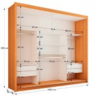 Guarda-roupa Casal Hamburgo 3 Portas 4 Gavetas Com Espelho Na