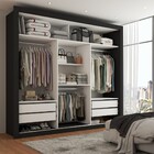 Guarda-roupa Casal Hamburgo 3 Portas 4 Gavetas Com Espelho Pr
