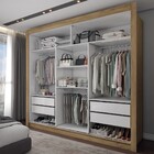 Guarda-roupa Casal Hamburgo 3 Portas 4 Gavetas Naturale - Pan