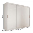 Guarda-roupa Casal Harvard 3 Portas 2 Gavetas 100% Mdf Mdf Br