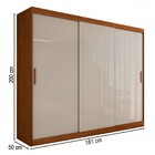 Guarda-roupa Casal Harvard 3 Portas 2 Gavetas 100% Mdf Off Wh
