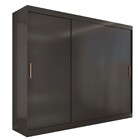 Guarda-roupa Casal Harvard 3 Portas 2 Gavetas 100% Mdf Preto