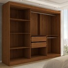 Guarda-roupa Casal Harvard 3 Portas 2 Gavetas Com Espelho 100