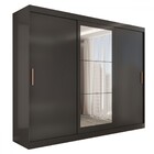 Guarda-roupa Casal Harvard 3 Portas 2 Gavetas Com Espelho 100