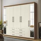 Guarda Roupa Casal Havana Master 8.6 8 Portas 6 Gavetas Com E