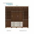 Guarda Roupa Casal Havana Master 8.6 8 Portas 6 Gavetas Com E