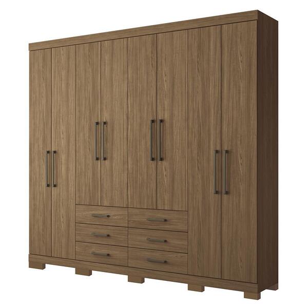 Guarda Roupa Casal Havana Master 8.6 8 Portas 6 Gavetas Com P