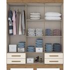 Guarda Roupa Casal Henn Briz 6 Portas 4 Gavetas Com Espelho