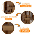 Guarda Roupa Casal Hera 6 Portas Rufato