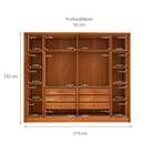 Guarda-roupa Casal Hera 6 Pt 6 Gv Cinamomo E Off White