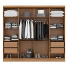 Guarda-roupa Casal Hera 8 Portas 4 Gavetas Carvalho Dakar 307