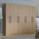 Guarda-roupa Casal Hera 8 Portas 4 Gavetas Carvalho Dakar 307