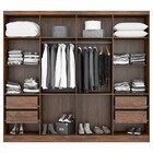 Guarda-roupa Casal Hera 8 Portas 4 Gavetas Castanho Demolição