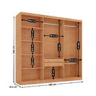 Guarda Roupa Casal Heros 6 Portas E 2 Gavetas Mdf Moderna