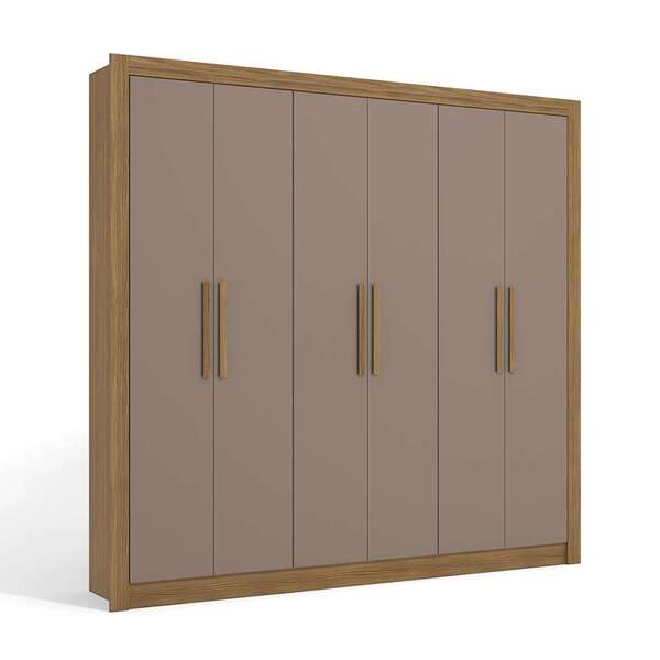 Guarda-roupa Casal Hilda 6 Pt 2 Gv Nogueira E Fendi