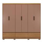 Guarda Roupa Casal Himalaia 6 Portas 3 Gavetas Amendola Marsa