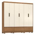 Guarda Roupa Casal Himalaia 6 Portas 3 Gavetas Amendola Off W