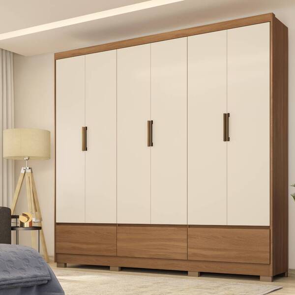 Guarda Roupa Casal Himalaia 6 Portas 3 Gavetas Amendola Off W