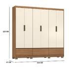 Guarda Roupa Casal Himalaia 6 Portas 3 Gavetas Amendola Off W