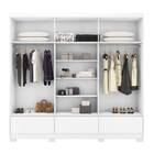Guarda Roupa Casal Himalaia 6 Portas 3 Gavetas Branco Tana De