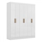 Guarda-roupa Casal Holanda 6 Portas 2 Gavetas Branco - Maxel