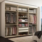 Guarda-roupa Casal Hollywood 6 Portas 2 Gavetas Branco - Pano