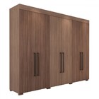 Guarda-roupa Casal Hollywood 6 Portas 2 Gavetas Havana/havana