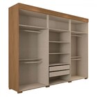 Guarda-roupa Casal Hollywood 6 Portas 2 Gavetas Marrocos/off