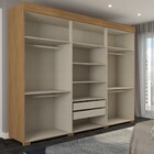 Guarda-roupa Casal Hollywood 6 Portas 2 Gavetas Marrocos/off