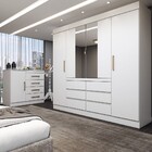 Guarda-roupa Casal Honey 4 Portas 6 Gavetas 1 Porta 4 Gavetas