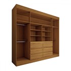 Guarda-roupa Casal Honey 4 Portas 6 Gavetas Com Espelho Freij