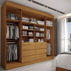 Guarda-roupa Casal Honey 4 Portas 6 Gavetas Com Espelho Freij