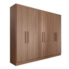 Guarda-roupa Casal Hungria 6 Portas 3 Gavetas Nature - Panora