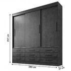 Guarda-roupa Casal Ibiza 3 Portas 9 Gavetas Ipe 13349 - Sallê