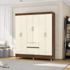 Guarda-roupa Casal Ideal Plus 6 Portas - Vlr Móveis  Imbuia/c