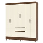 Guarda-roupa Casal Ideal Plus 6 Portas - Vlr Móveis  Imbuia/c