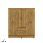 Guarda-roupa Casal Ideal Plus 6 Portas - Vlr Móveis  Nature