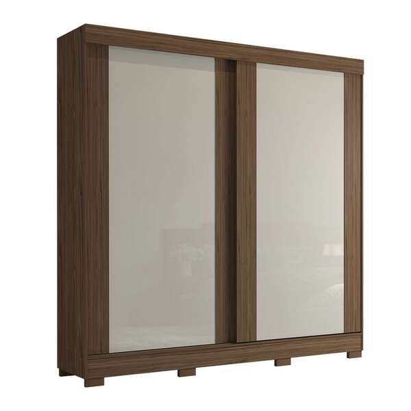 Guarda-roupa Casal Ilheus Flex 2 Pt 3 Gv Avelã E Off White