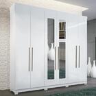 Guarda Roupa Casal Imaginare 6 Portas Com Espelho E Pés - Pr