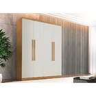 Guarda-roupa Casal Império 4 Pt 3 Gv Imbuia E Off White