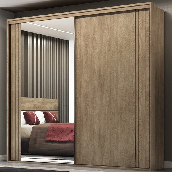 Guarda-roupa Casal Imperium 2 Portas 6 Gavetas Com Espelho 10