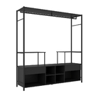 Guarda Roupa Casal Industrial Preto Tama