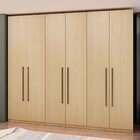 Guarda-roupa Casal Infinity 6 Portas 3 Gavetas Nero Savana -